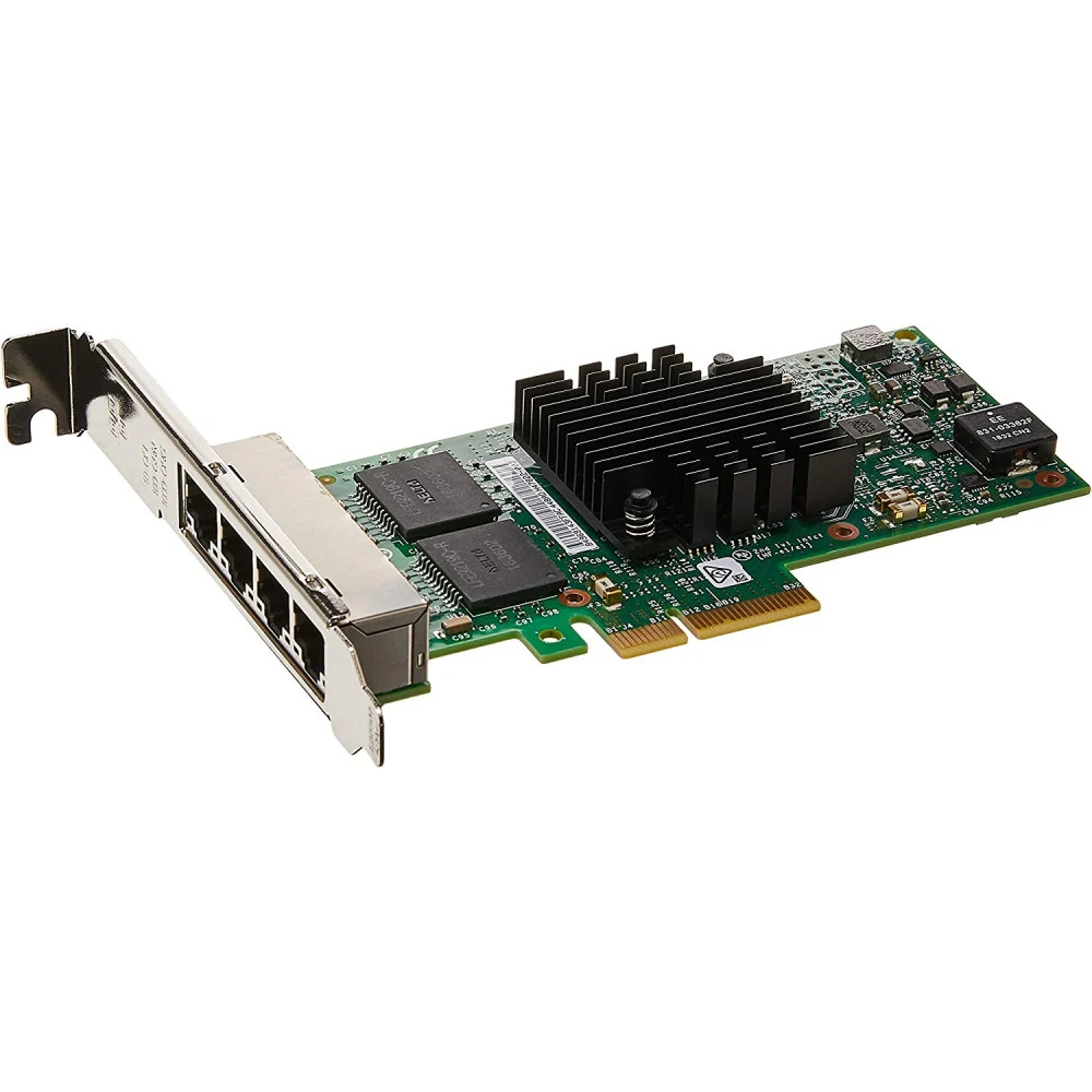 Сетевая карта/ Intel® Ethernet Server Adapter I350-T4, 4 x Gbit Ports RJ-45, PCI-E x4, iSCSI, NFS, VMDq