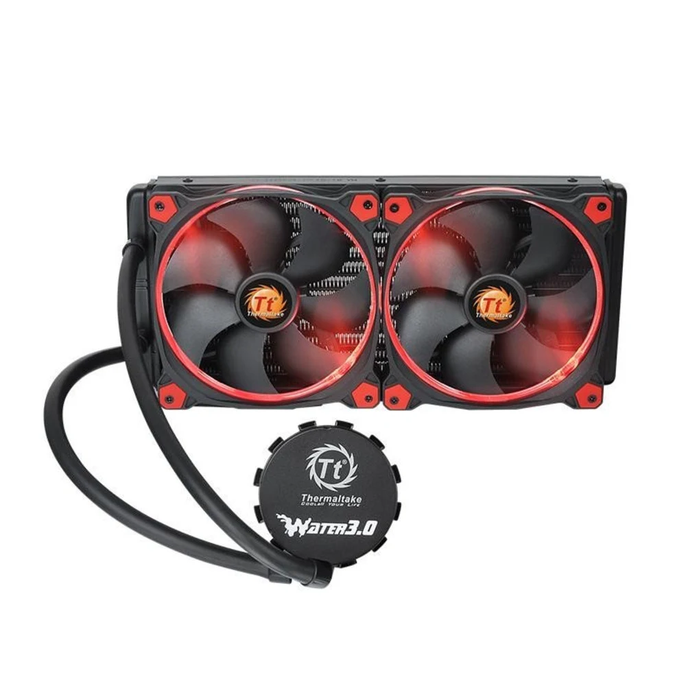 Thermaltake CPU Water Cooler 3.0 Riing Red 280, Full Socket Support