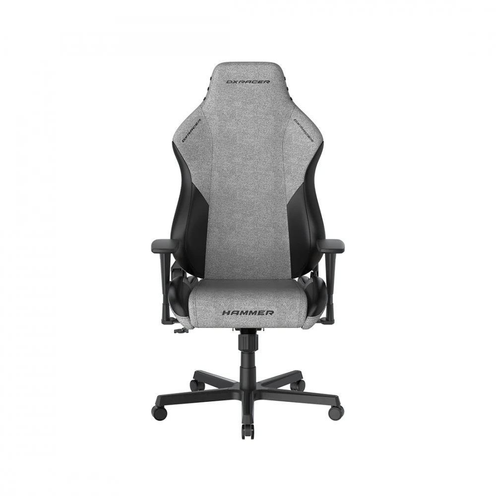 Игровое компьютерное кресло, DX Racer, GC/LHE23FBCLTA/GN, Hammer series, Имитация льна FBC/ LTA Эко-кожа, Грузоподъемность рек: 115 кг, Рекомендуемый рост: 190 см, Металлическая основа кресла, Механ