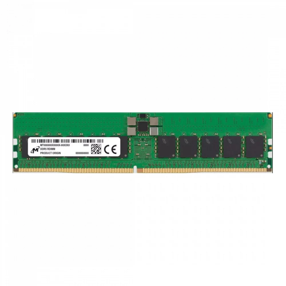 Оперативная память Micron DDR5 RDIMM 64GB 2Rx4 4800 MHz ECC Registered MTC40F2046S1RC48BA1, 1 year, OEM