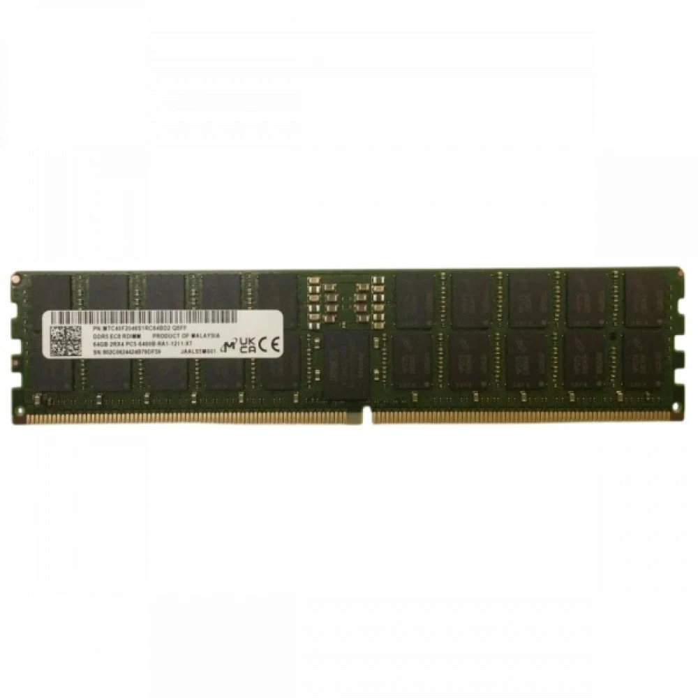 Модуль памяти Micron 64GB DDR5 5600 RDIMM MTC40F2046S1RC56BD2R