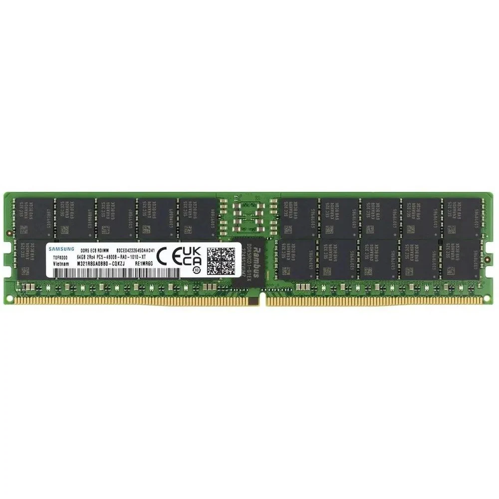 Оперативная память Samsung DDR5 32GB RDIMM 5600 Mbps (2Rx8) ECC Reg 1.1V (M321R4GA3PB0-CWM), 1 year, OEM