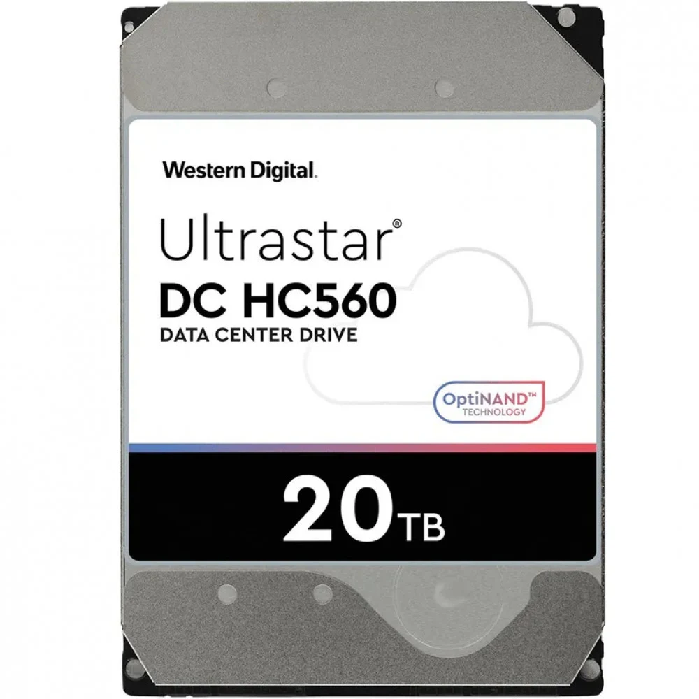 Жесткий диск серверный Western Digital 3.5" 20TB WD Ultrastar DC HC560 WUH722020BLE6L4 SATA 6Gb/s, 512 Mb, 7200 rpm 0F38785