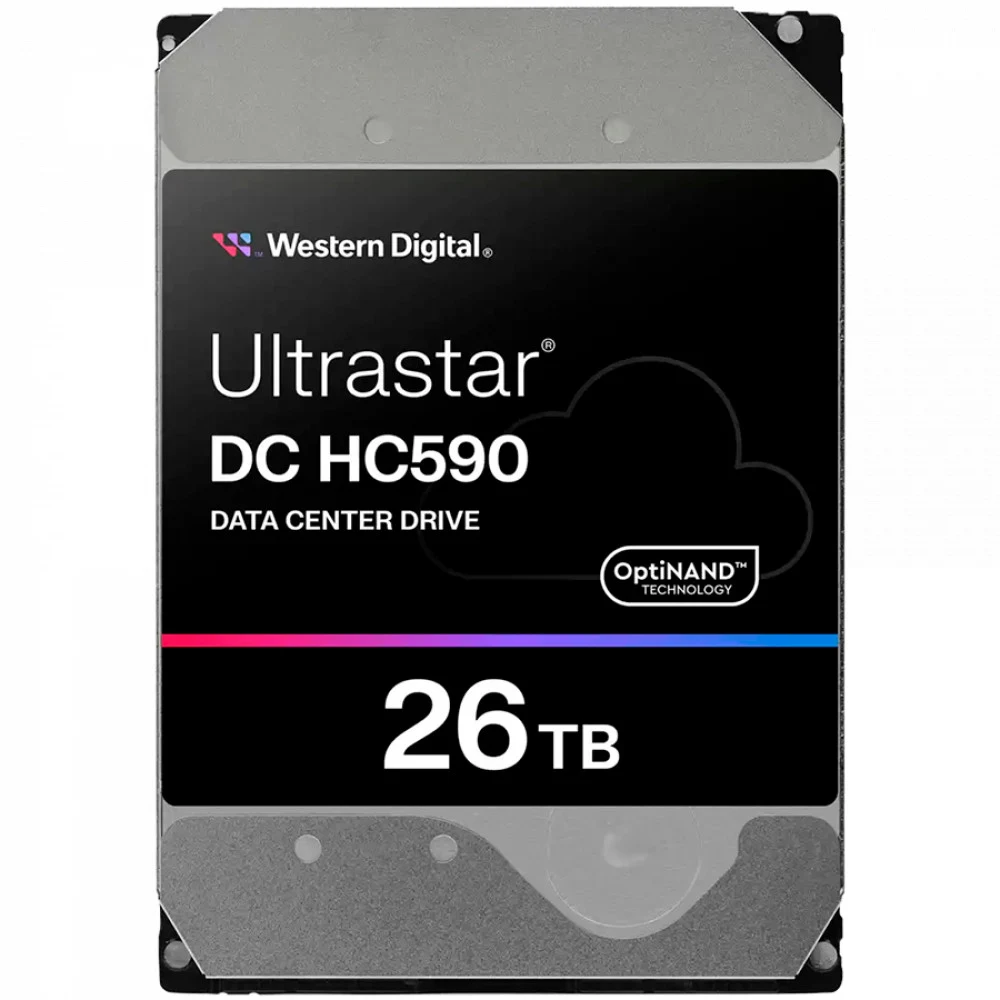 Жесткий диск/ HDD WD SATA3 Server 26Tb Ultrastar DC HC590 7200 6Gb/s 512MB 1 year warranty (replacement ST24000NM002H, MG11ACA24TE, WUH722424ALE6L4, WUH722424ALE604, WUH722624ALE6L4)