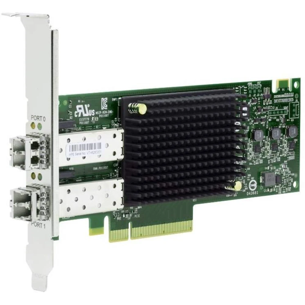 Адаптер главной шины HP Enterprise/StoreFabric SN1200E/PCI-E x8/16Gb Dual Port Fibre Channel Host Bus Adapter Q0L14A