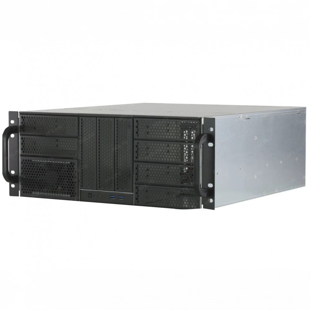 Procase RE411-D9H3-A-45 Корпус 4U server case,9x5.25+3HDD,черный,без блока питания,глубина 450мм,MB ATX 12"x9,6"