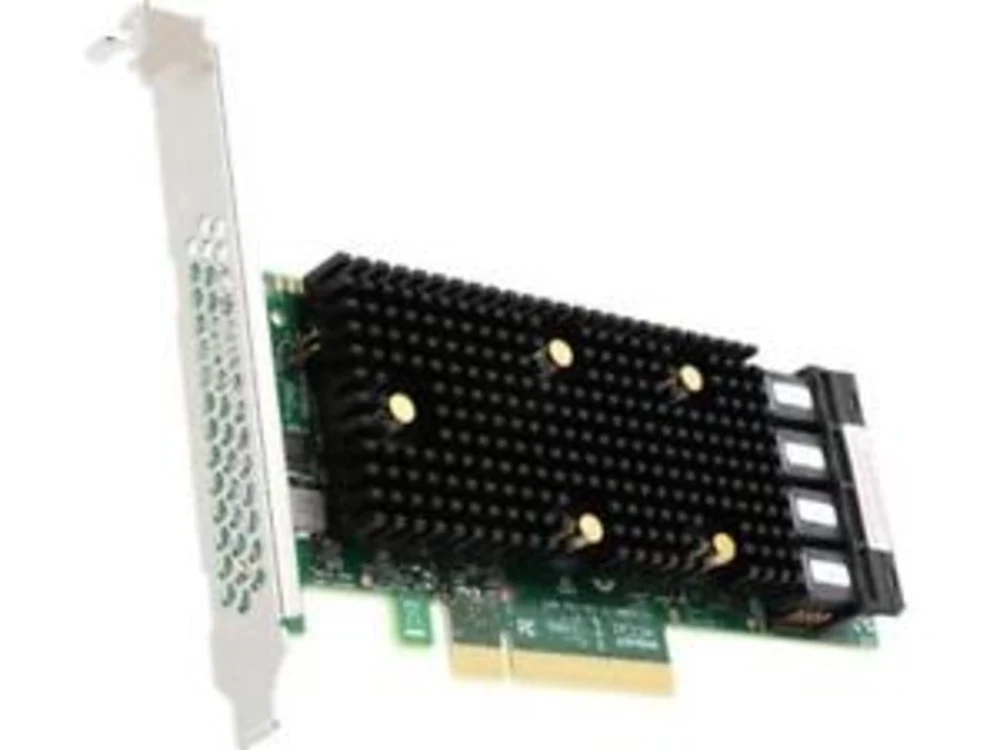 HBA-адаптер Broadcom SAS 9400-16i SGL (05-50008-00 / 03-50008-15012) PCIe 3.1 x8 LP, Tri-Mode SAS/SATA/NVMe 12G HBA, 16port(4*int SFF8643), 3416 IOC
