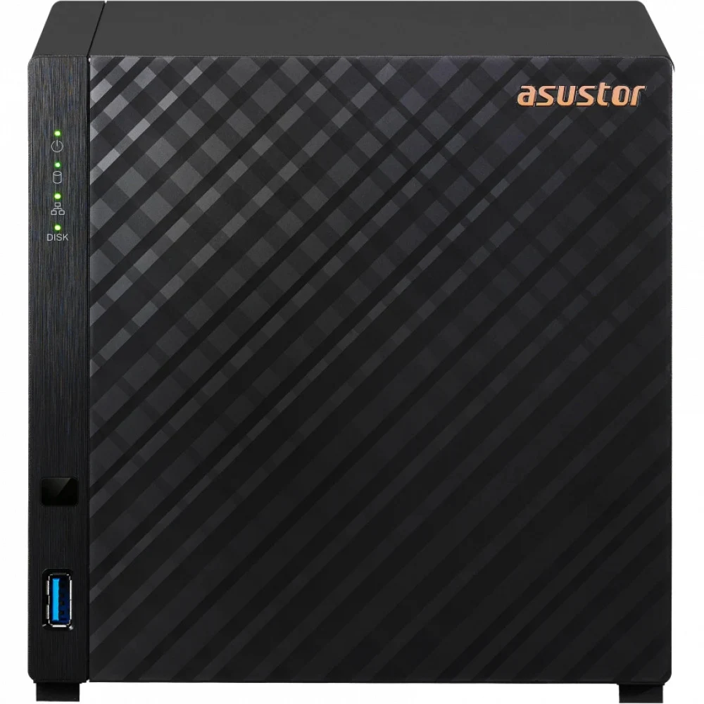 Сетевое хранилище ASUSTOR AS1104T, 4 Bay NAS, Quad-Core 1.4GHz CPU, 2.5GbE Port, 1GB DDR4, 4 x SATA3 6Gb/s 3.5quot HDD