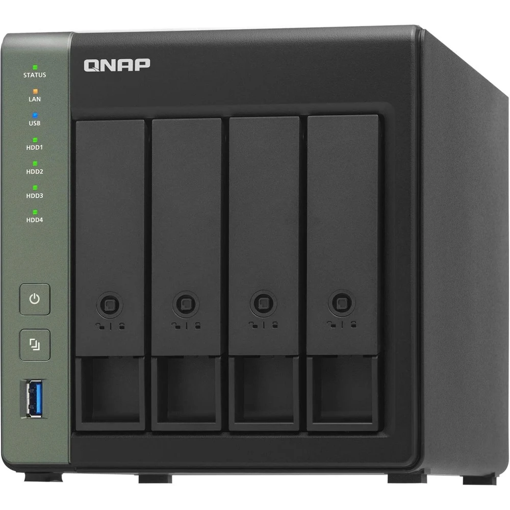 Сетевое хранилище без дисков/ SMB QNAP TS-431KX-2G NAS 4 HDD trays. Alpine AL214, 4-core, 1.7GHz, 2 GB DDR3 (1 x 2 GB) up to 8 GB (1 x 8 GB), 1x10 GbE SFP+, 2x1GB Ethernet, USB 3.2x3