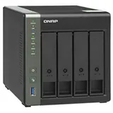 SMB QNAP TS-431KX-2G NAS 4 HDD trays. Alpine AL214, 4-core, 1.7GHz, 2 GB DDR3 (1 x 2 GB) up to 8 GB (1 x 8 GB), 1x10 GbE SFP+, 2x1GB Ethernet, USB 3.2x3