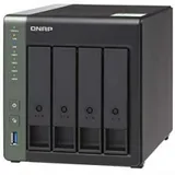 SMB QNAP TS-431KX-2G NAS 4 HDD trays. Alpine AL214, 4-core, 1.7GHz, 2 GB DDR3 (1 x 2 GB) up to 8 GB (1 x 8 GB), 1x10 GbE SFP+, 2x1GB Ethernet, USB 3.2x3