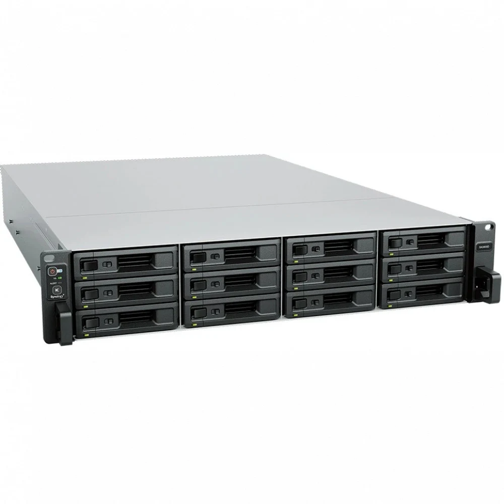 Synology SA3400D Сетевое хранилище 12x2.5"/3.5" SAS, Intel Xeon D-1541/8x2.1GHz, 8GB DDR4, 2x1 Гбит/с, 1x10 Гбит/с