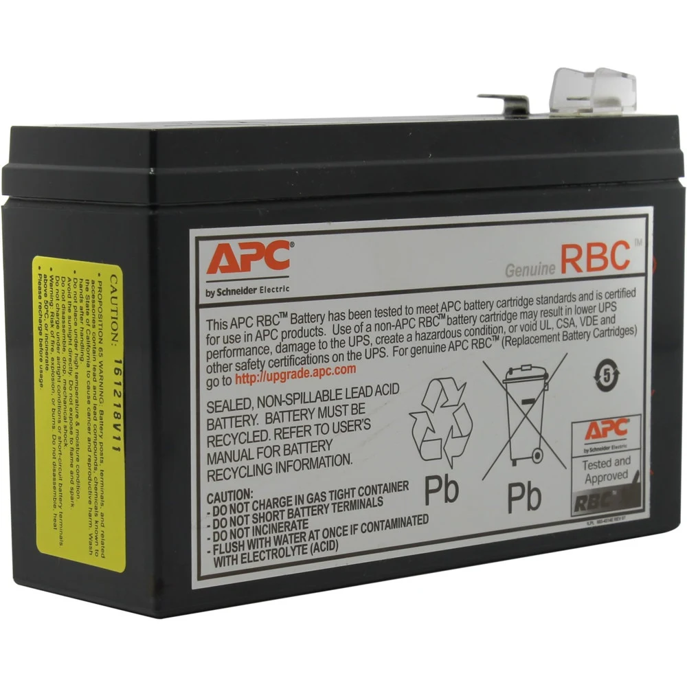 Сменный аккумуляторный картридж APC №106 Характеристики: Батареи и продолжительность автономной работы: Тип батарей: Необслуживаемая герметичная свинцово-кислотная батарея с загущенным электролитом
