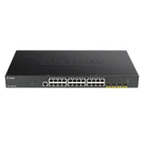 Коммутатор D-Link DGS-1250-28XMP/RU/A1A 24x1Гбит/с 4SFP+ 24PoE 370W управляемый