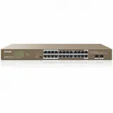 Switch 24+2 port 10/100/1000M Tenda TEG1126P-24-410W, PoE-370W, desktop