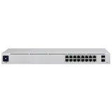 UniFi Switch 16 PoE [USW-16-POE-EU] Ubiquiti PoE-коммутатор в стойку, 16х 1G RJ45, 2х SFP, раздача 42 Вт (028547)