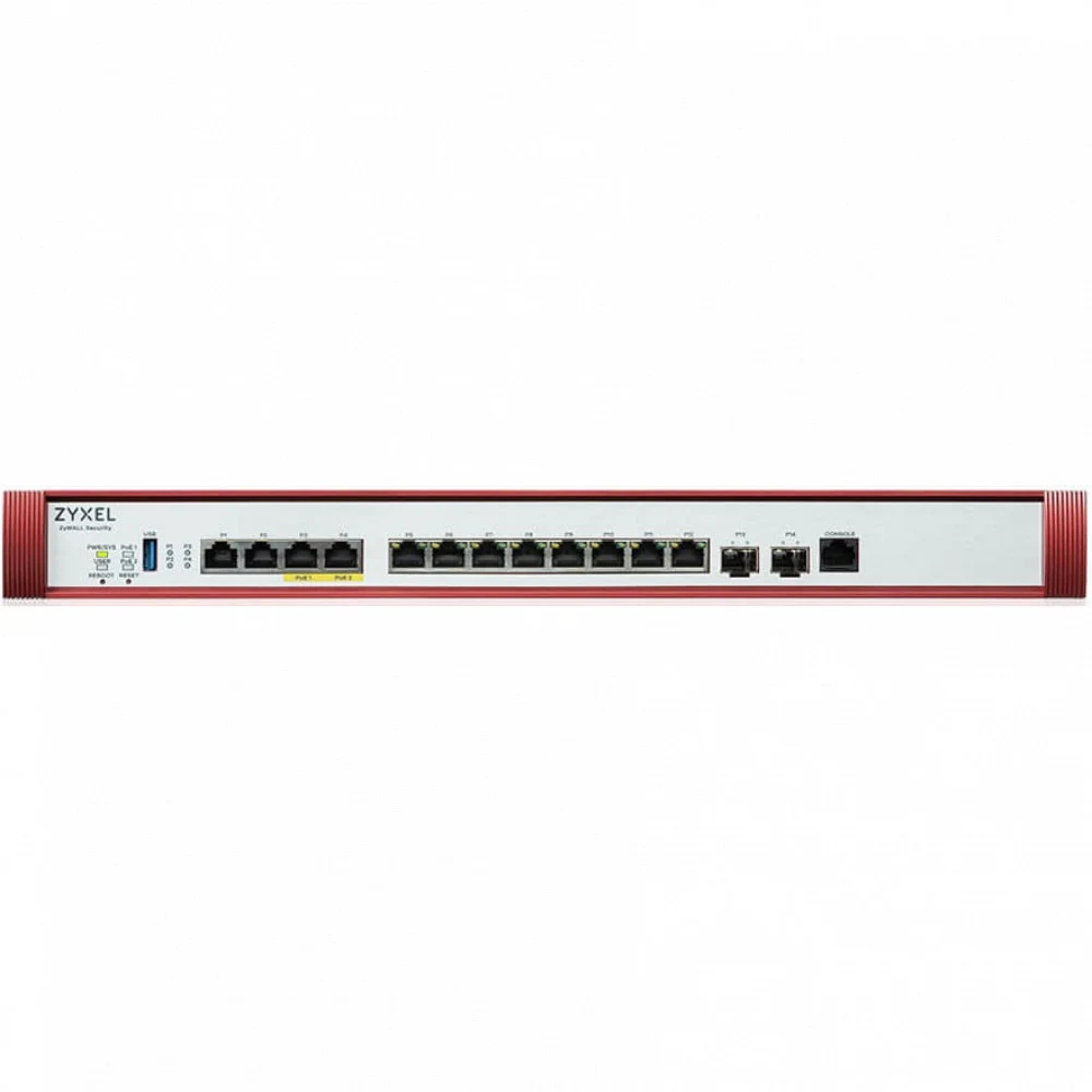 Межсетевой экран Zyxel USG FLEX 700H с подпиской Gold на 1 год (AS, AV, CF, IDP/DPI, Sandboxing, SecuReporter), Rack, 2xSFP+ (LAN/WAN), 2xRJ-45: 1/2.5/5/10G PoE+ (LAN/WAN), 2xRJ-45: 1/2.5G (LAN/WAN)