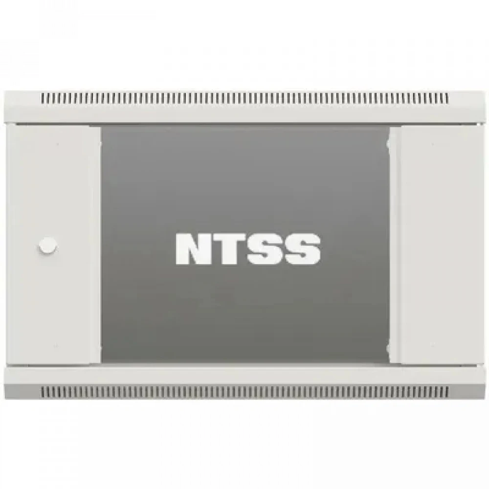 Шкаф коммутационный NTSS Премиум (NTSS-W6U6060GS-2) настенный 6U 600x600мм пер.дв.стекл 60кг серый 500мм 19.5кг 220град. 370мм IP20 сталь