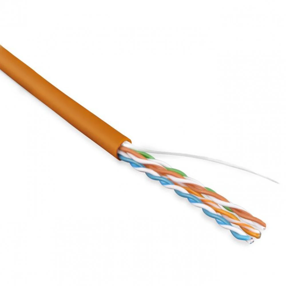 Кабель информационный Lanmaster LAN-5EUTP-PT-LSZH-OR кат.5E UTP 4 пары 24AWG LSZH внутренний 305м оранжевый