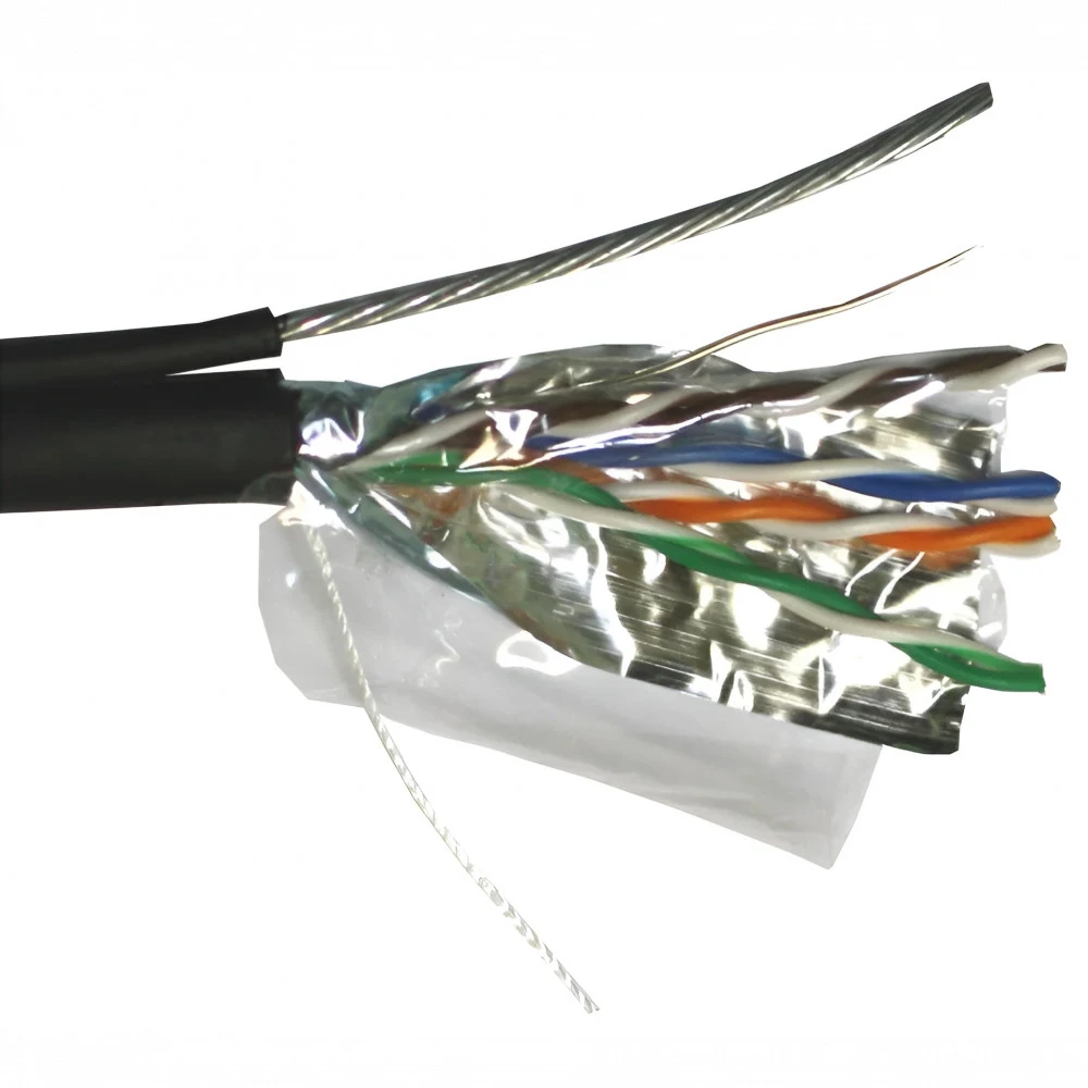 Кабель информационный Lanmaster TWT-5EFTP-UNV кат.5E FTP 4 пары 24AWG LSZH универсальный 305м черный