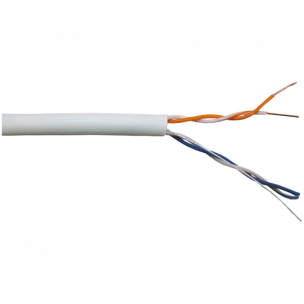 Кабель информационный Lanmaster TWT-5EUTP2-LSZH кат.5E UTP 2 пары 24AWG LSZH внутренний 305м белый