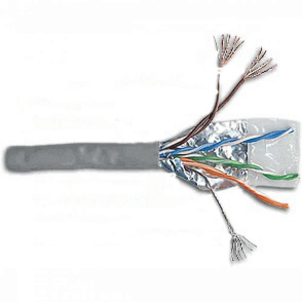 Кабель информационный Lanmaster TWT-5EUTP2PT-GY кат.5E UTP 2 пары 24AWG PVC внутренний 305м серый