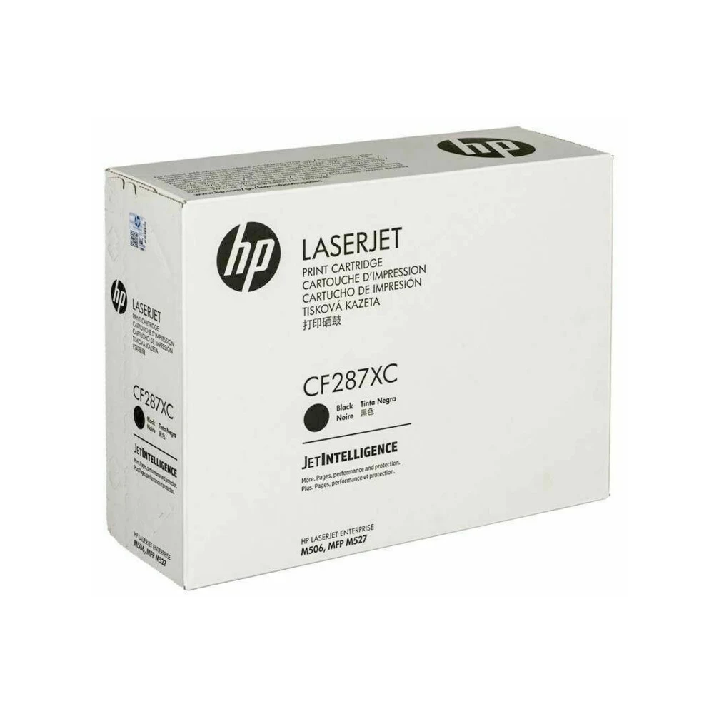 HP 87X Blk Contract LJ Toner Cartridge HP CF287XC Black Contract LaserJet Toner Cartridge. HP LaserJet Enterprise M506 MFP M527 high capacity 18000 ISO page black crtg. For authorize contract sale o