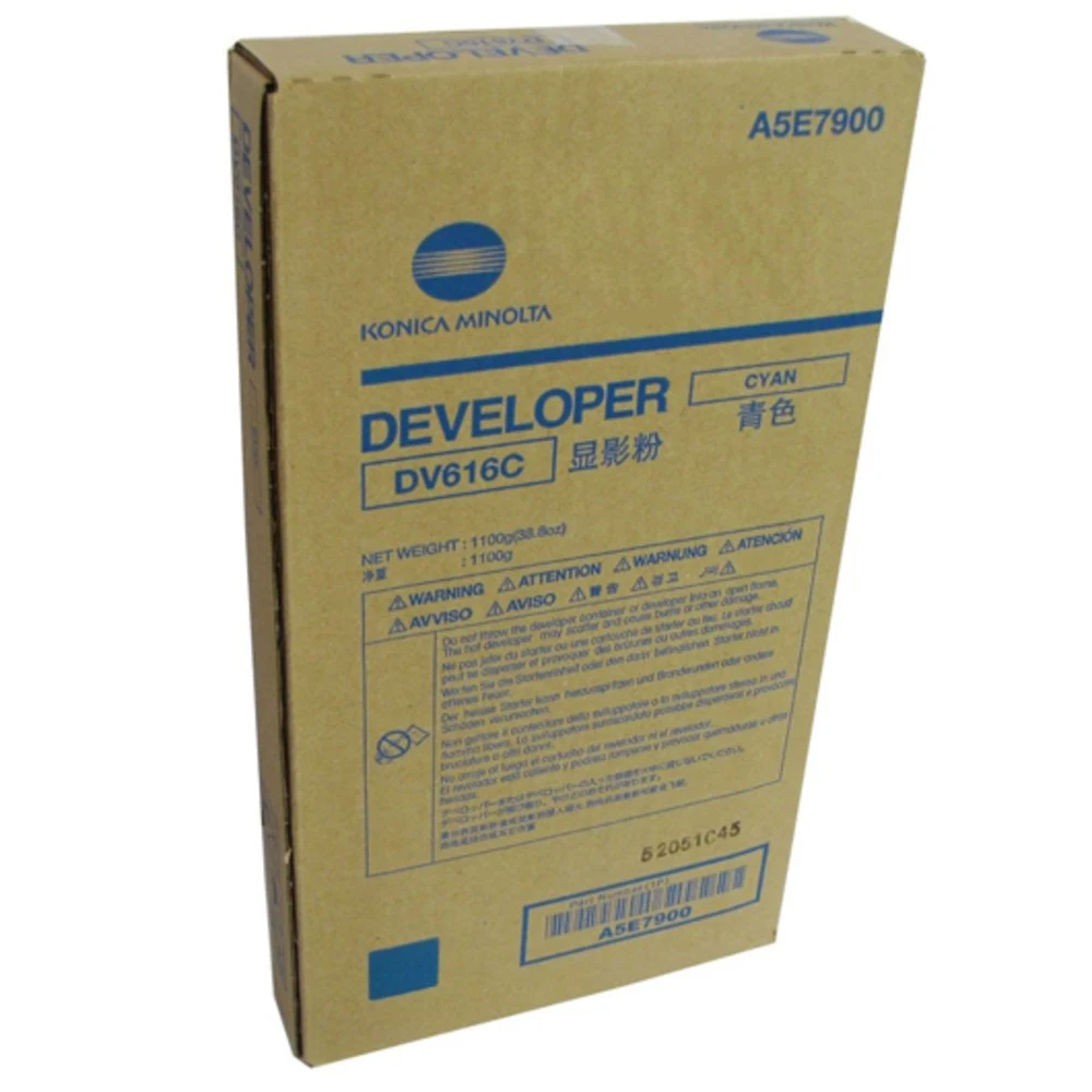 Девелопер Konica Minolta bizhub PRESS C1085/C1100 синий DV-616C ресурс 800K