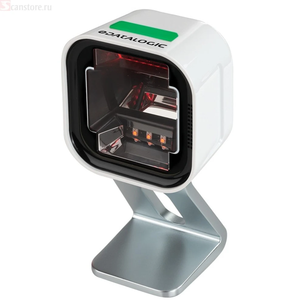 Datalogic Magellan 1500i, White, Std Configuration, 2D, Tilting Stand with Magnetic Base, USB A Cable