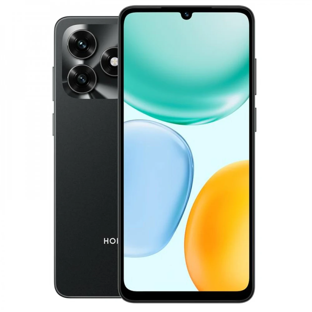 Смартфон, HONOR, X5c Plus NLA-LX2P, 4GB 128GB, 6.74", LCD, Android V, MediaTek Helio G81, Камера 50 Мп/5 Мп, 1600x720, Bluetooth 5.1, 5260 мАч, (Midnight Black) Чёрный