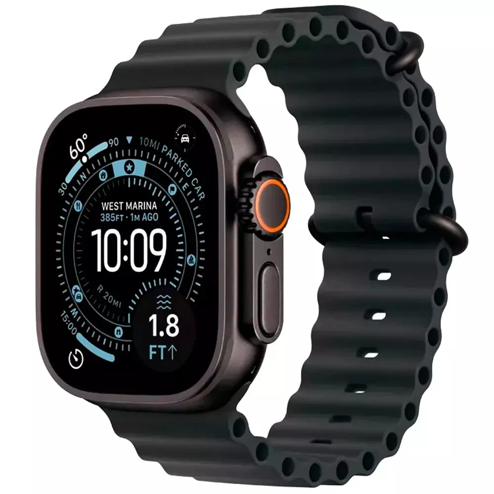Apple Watch Ultra 3 GPS + Cellular 49mm Black Titanium Case with Black Ocean Band,Model A3281