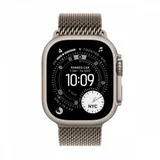 Apple Watch Ultra 3 GPS + Cellular 49mm Natural Titanium Case with Natural Titanium Milanese Loop - Large,Model A3281