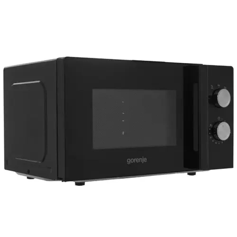 Микроволновая печь Gorenje MO17E1BH, 700 вт, 17 л, черный, мех.упр.