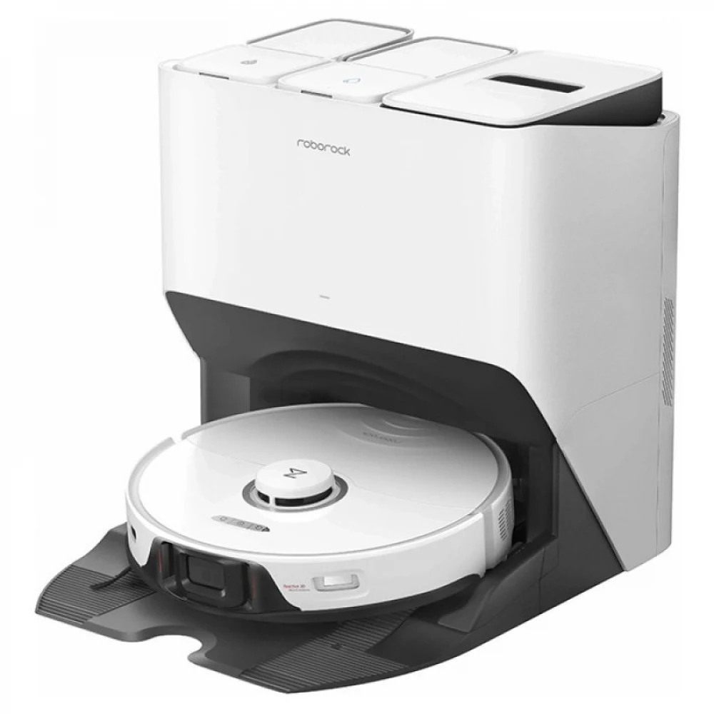 Робот-пылесос, Roborock, S8 Pro Ultra (S81USP/S8PU02-02), с Док-станцией (EWFD07HRR/EWFD08HRR) для автовыгрузки мусора мойки и наполнения, LDS навигация, 6000 Па, Обслуживаемая площадь: сухая (300 к