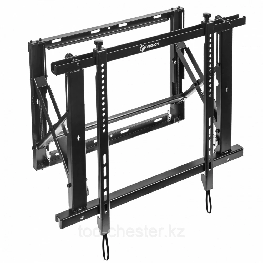 Кронштейн для ВИДЕОСТЕН ONKRON/ система Push UP, 40-70" макс. 800*400, вылет от стены 106-124мм/ 259-277мм, рег. по вертикали 0-50мм, макс. нагрузка 45кг, портретная/альбомная ориентация, сверхточна