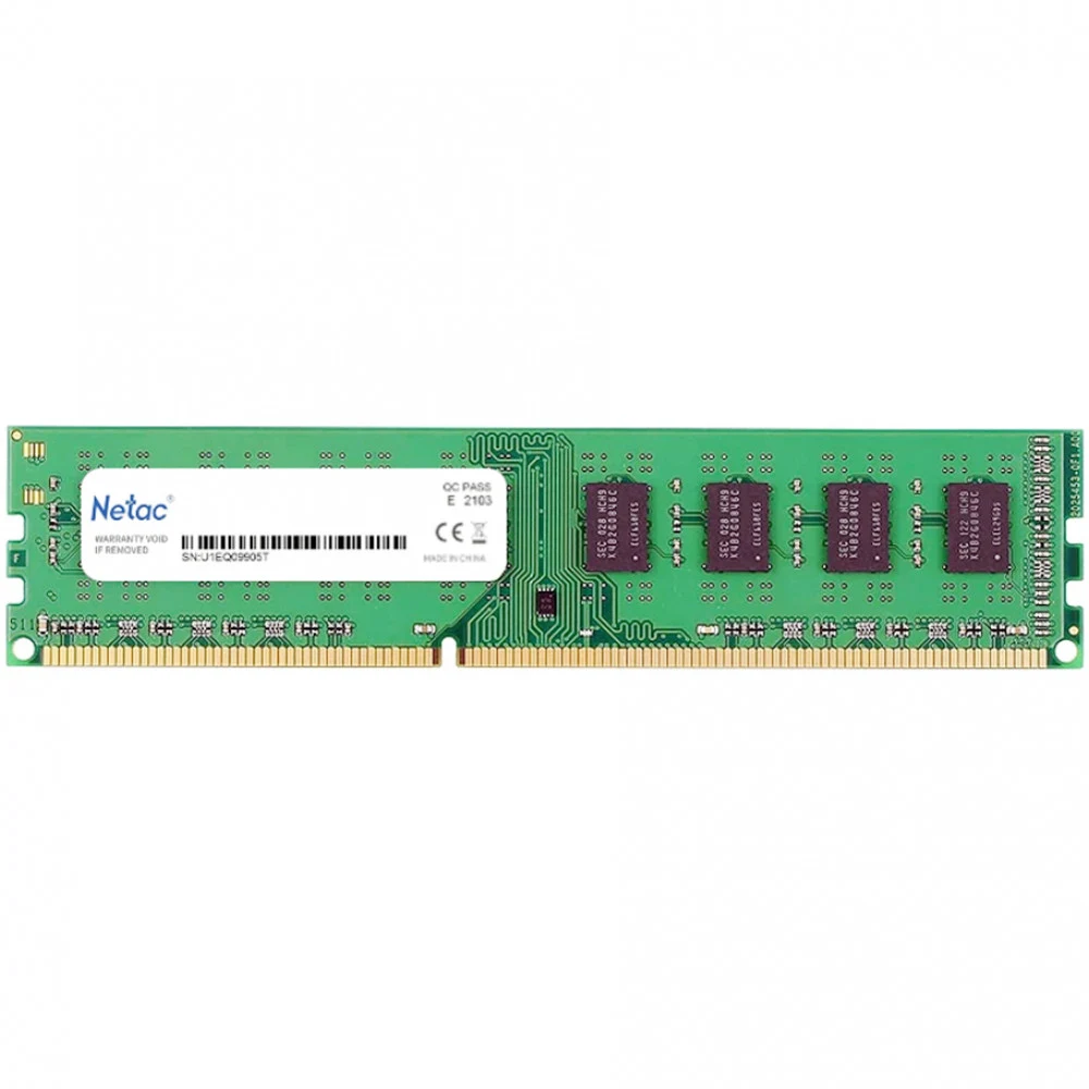 Память DDR3 8GB 1600MHz Netac NTBSD3P16SP-08 Basic RTL PC3-12800 CL11 DIMM 240-pin 1.5В dual rank Ret