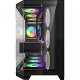 Компьютерный корпус, Formula V, Crystal Z6 Floe Black, ATX/micro ATX, USB Type C/3.0*2, HD-Audio, Кулер 4*120мм Floe ARPW, Высота процессорного кулера до 165мм, Длина VGA до 410мм, 2*3.5"/2*2.5", То