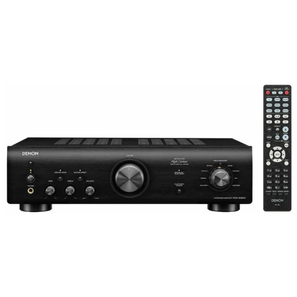 DENON Усилитель PMA-600NE ЧЕРНЫЙ, Интегральный стерео-усилитель 2x70 Вт(4 Ом), аудио высокого разрешения 192кГц/24бит, Bluetooth, Выход на сабвуфер, фонокорректор ММ, пульт ДУ, габариты (ШхВхГ): 434