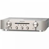 MARANTZ Усилитель PM6007 СЕРЕБРО Интегральный усилитель с цифровыми входами и ММ-фокорректором, мощность 2 х 45 Вт (8 Ом), класс AB, входы: 4 RCA, MM-фонокорректор, коаксиальный, 2 оптических, габар