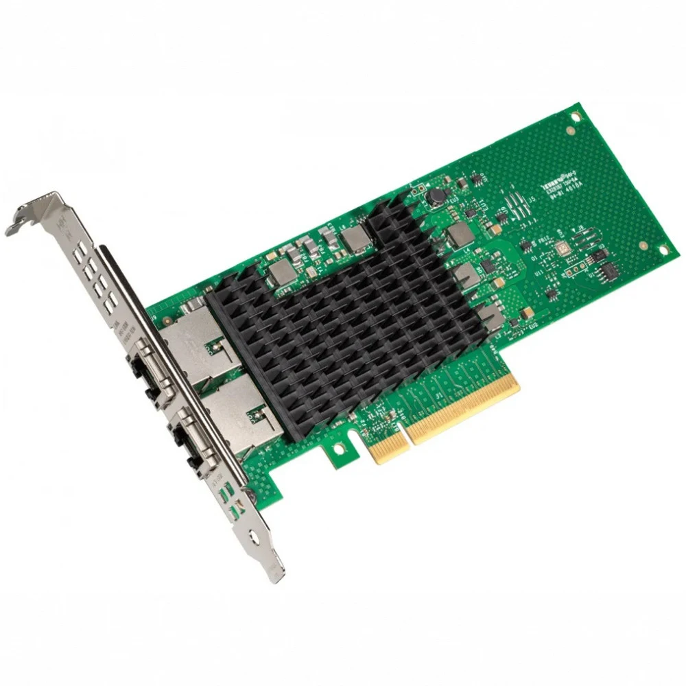 Intel X710T2LBLK Сетевая карта/ Intel® Ethernet Network Adapter X710-T2L, Dual Ports RJ45, X710-AT2, 10GbE/5GbE/2.5GbE/1GbE/100Mb, PCIe v3.0 (8.0GT/s), QoS, VMDq, SR-IOV, iSCSI/NFS