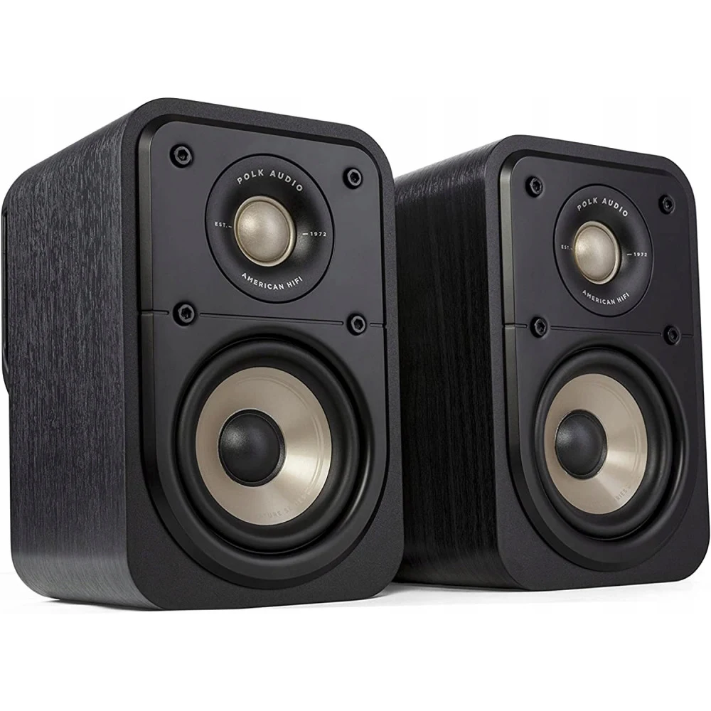 POLK AUDIO Громкоговоритель Sig Elite ES10 ЧЕРНЫЙ (Пара) 2-полосная полочная акустика. Диапазон частот : 67 Гц – 40 кГц , Чувствительность: 87 дБ, Сопротивление: 8 Ом, Реком. мощность: 20 – 100 Вт.