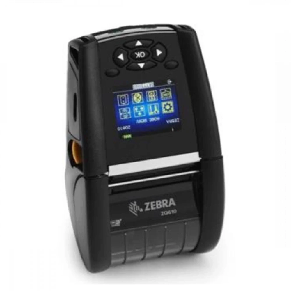 Мобильный термо DT Printer ZQ610 Plus 2"/48mm English/Latin fonts,Dual 802.11AC / BT4.x, Linered platen, 0.75" core, Group E, Shoulder strap, Belt clip