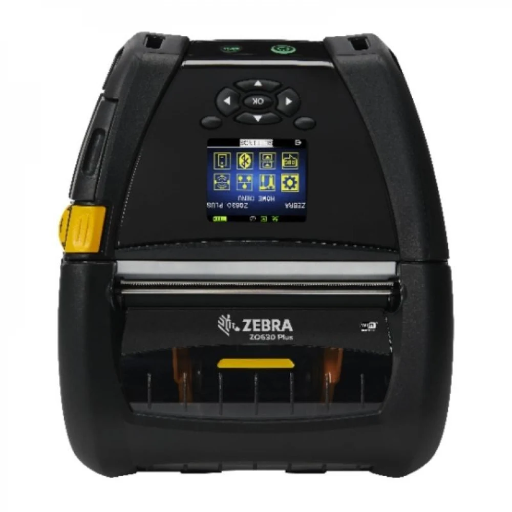 Мобильный термо принтер Принтер DT Printer ZQ630 Plus 4"  English fonts,Dual 802.11AC / BT4.x, Linered platen, 0.75" core, Group E, Shoulder strap, Belt clip