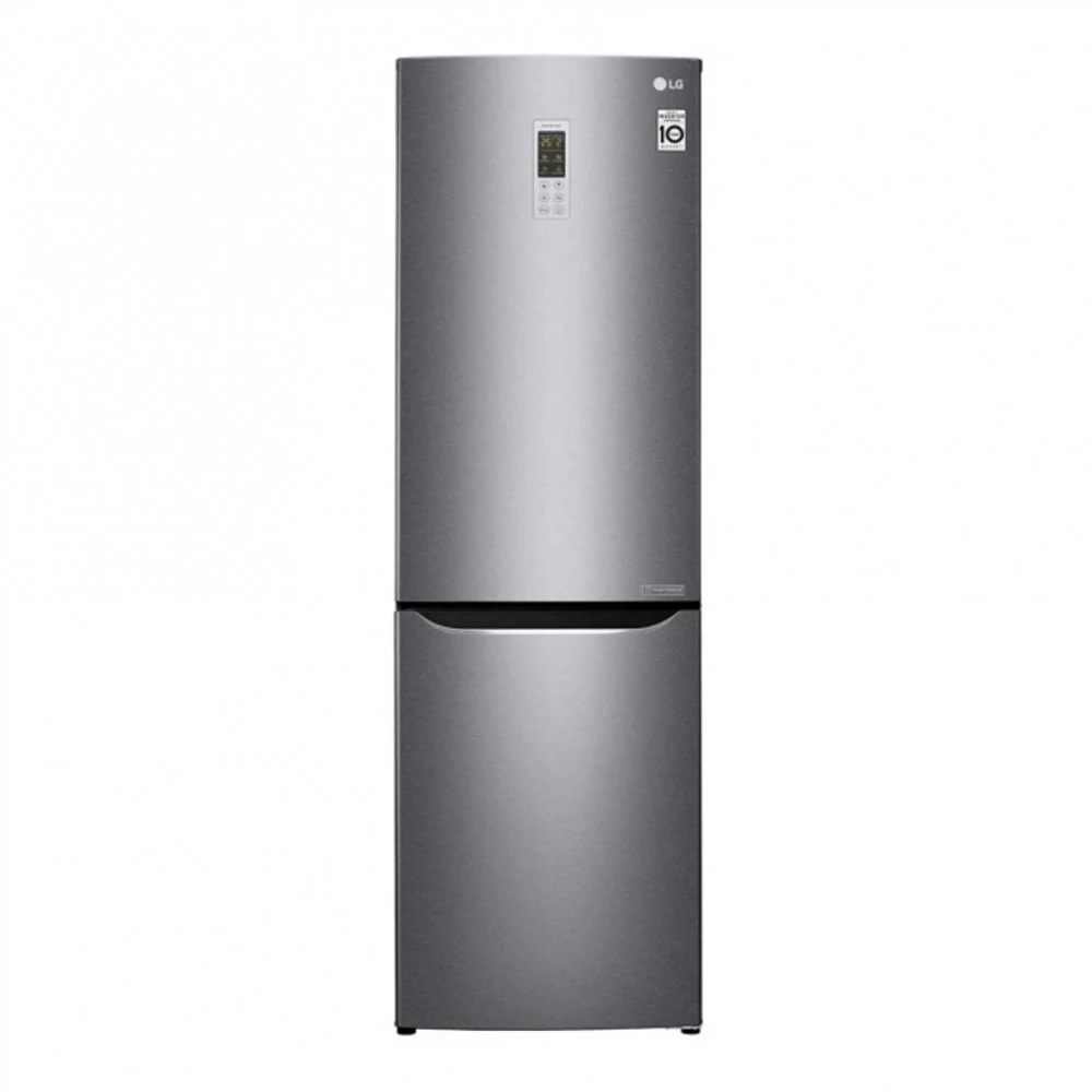 Холодильник LG Electronics/ 190.7x59,5x65.5, холодильная камера 230 л, морозильная камера 79 л, No Frost, нижняя морозильная камера, цвет: графитовый