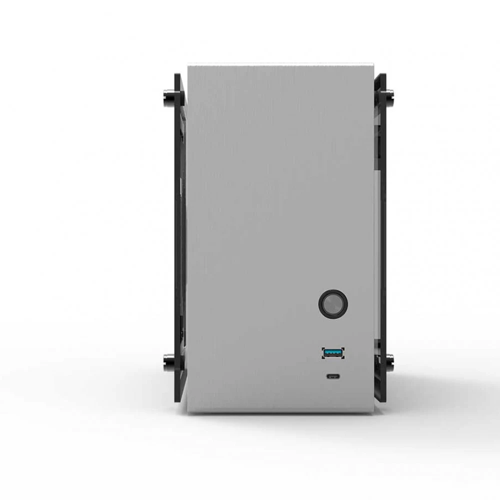 корпус ZALMAN M2 MINI, MITX, ALUMINIUM, SILVER, WINDOWx2, RISER CARD, 2x3.5", 3x2.5", 1xUSB3.0, 1xUSB3.1 TYPE-C, TOP 1x80mm
