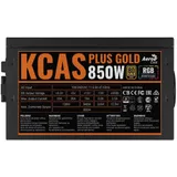 Блок питания ATX 850W AeroCool KCAS Plus Gold 850W RGB, 20+4+8/24+8+8, 8SATA, 4mol, 3x6+2p PCI-E,ATX