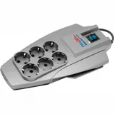 Surge protector ZIS Pilot X-Pro 10m, 6 outlets, microprocessor, white