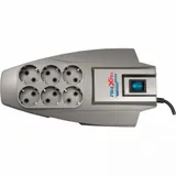 Surge protector ZIS Pilot X-Pro 10m, 6 outlets, microprocessor, white