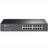 TL-SF1016DS 16-портовый 10/100 Мбит/с коммутатор, 16 портов RJ45 10/100 Мбит/с, 1U 13-дюймовый монтируемый в стойку стальной корпус {8} (021535)