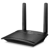 TP-Link TL-MR100 300Mbps Wireless N 4G LTE Router,build-in 4G LTE modem D:150Mbps,U:50Mbps,300 Mbps on 2.4 GHz, 1x10/100 LAN/WAN+ 1x10/100 LAN, 2xDetachable External 4G LTE Antennas, Wi-Fi router mo